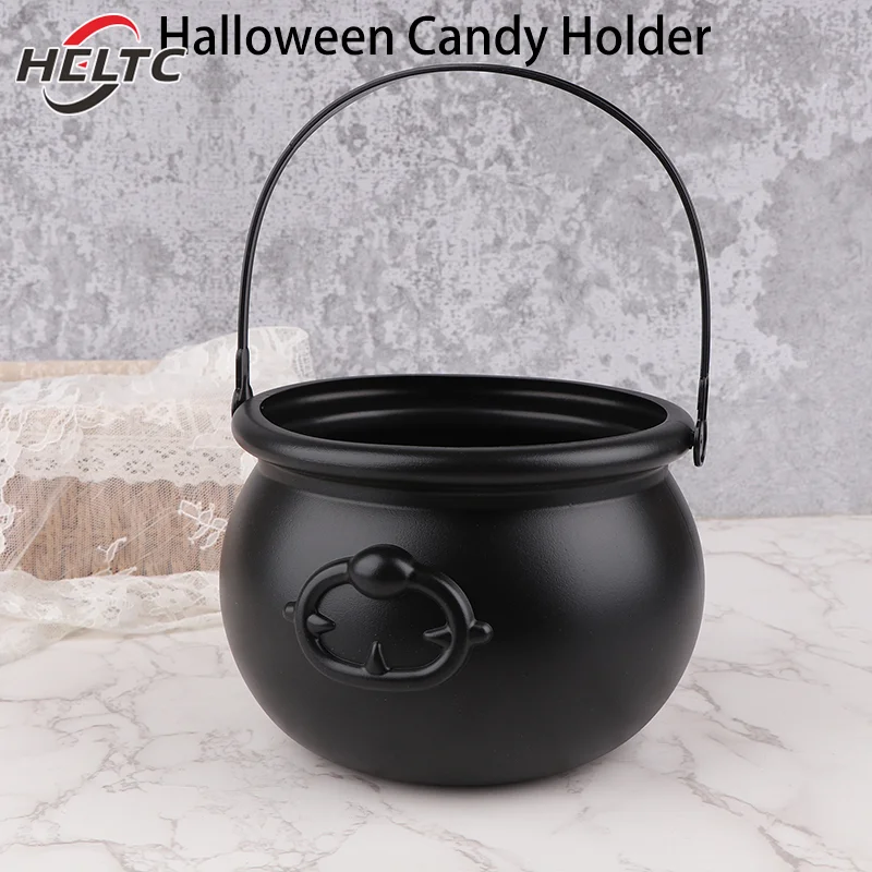 Large Wizard Witch Cauldron Decoration Prop Halloween Parties Table Centerpieces Candy Holder Table Halloween Decorations