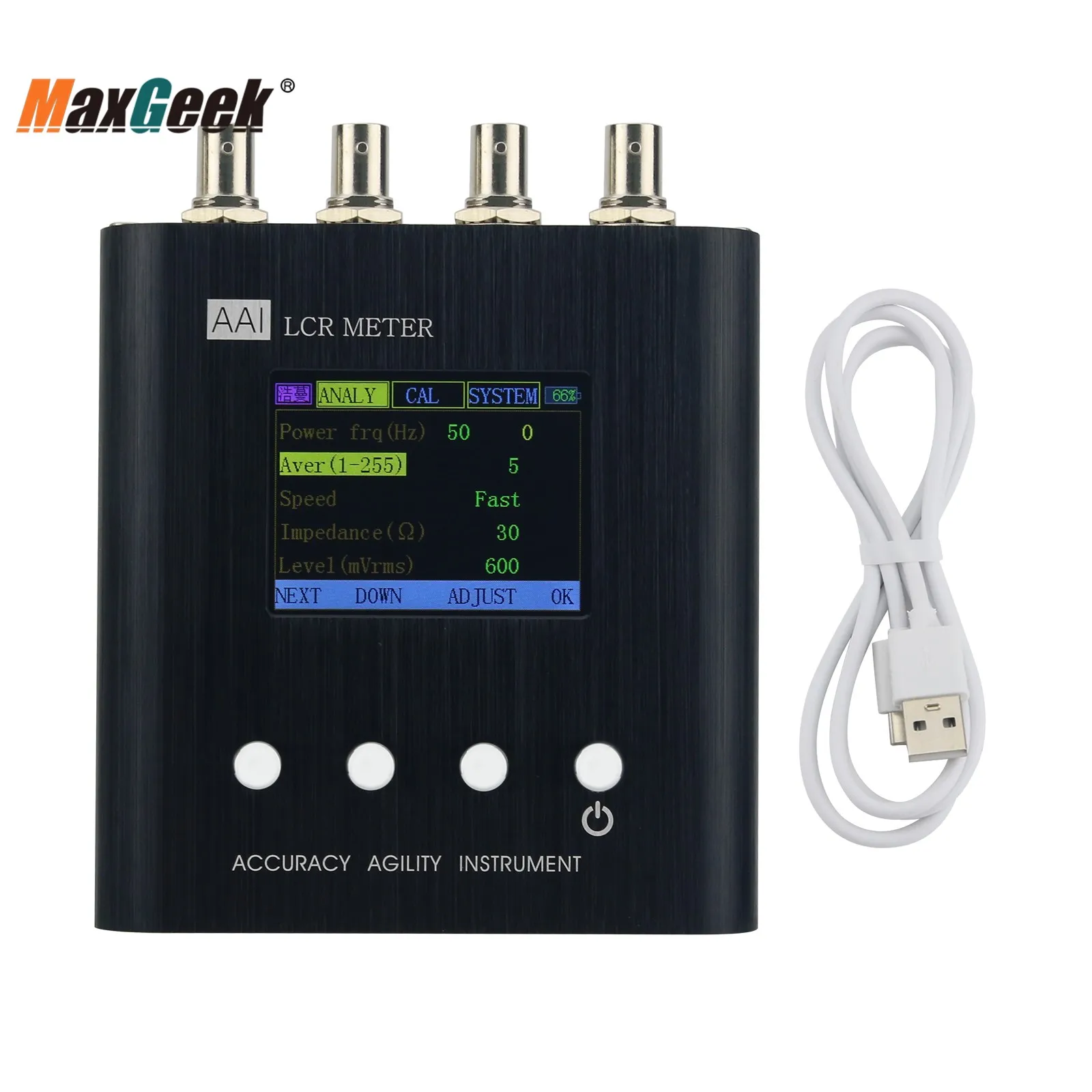 Maxgeek LCR Meter LCR Component Tester LCR Tester 2.4