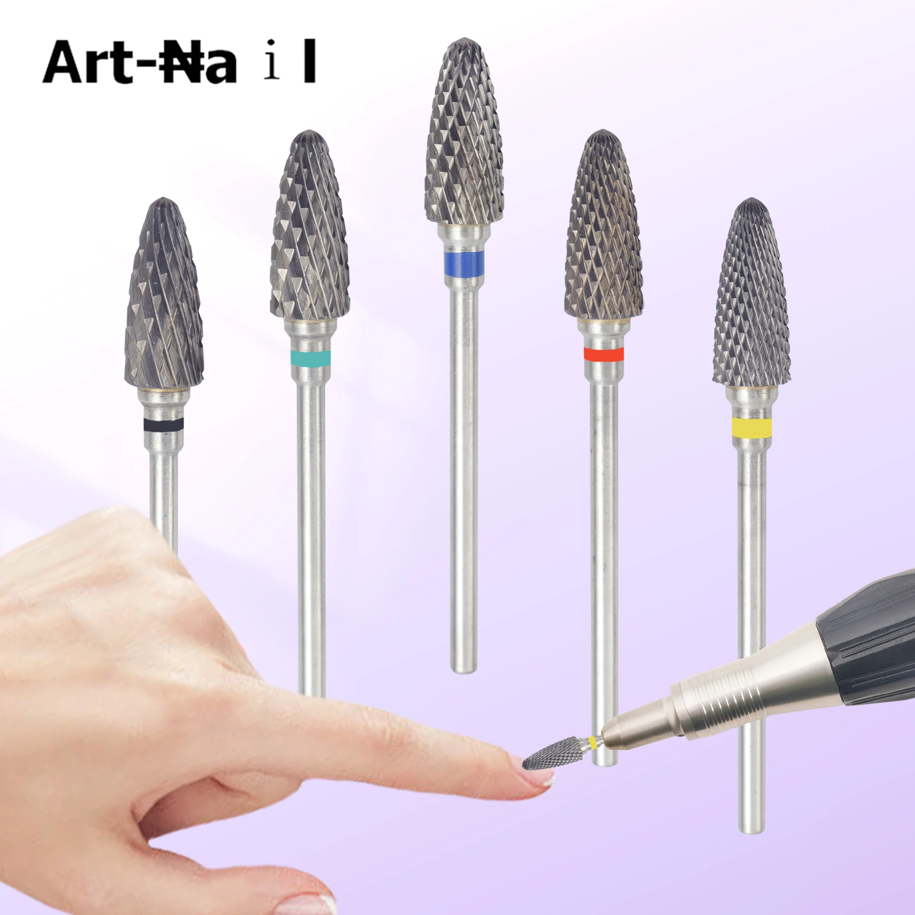 1 szt. Frez karbidowy do paznokci, do usuwania skórek, frezy obrotowe, elektryczny pilnik do paznokci do manicure i pedicure.