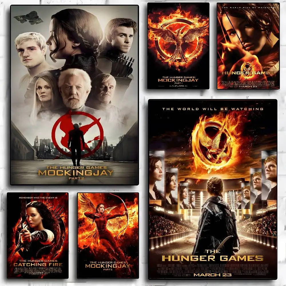 Movie The H-Hunger Game Poster High Quality Print Home Decor Wall Art Mural Room Bar Decoration
