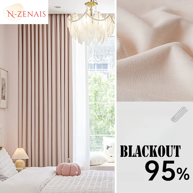 

Custom Size！！Modern Double Sided Tones Chenille Blackout Fashion Elegant Curtains for Living Dining Room Bedroom Decor Window