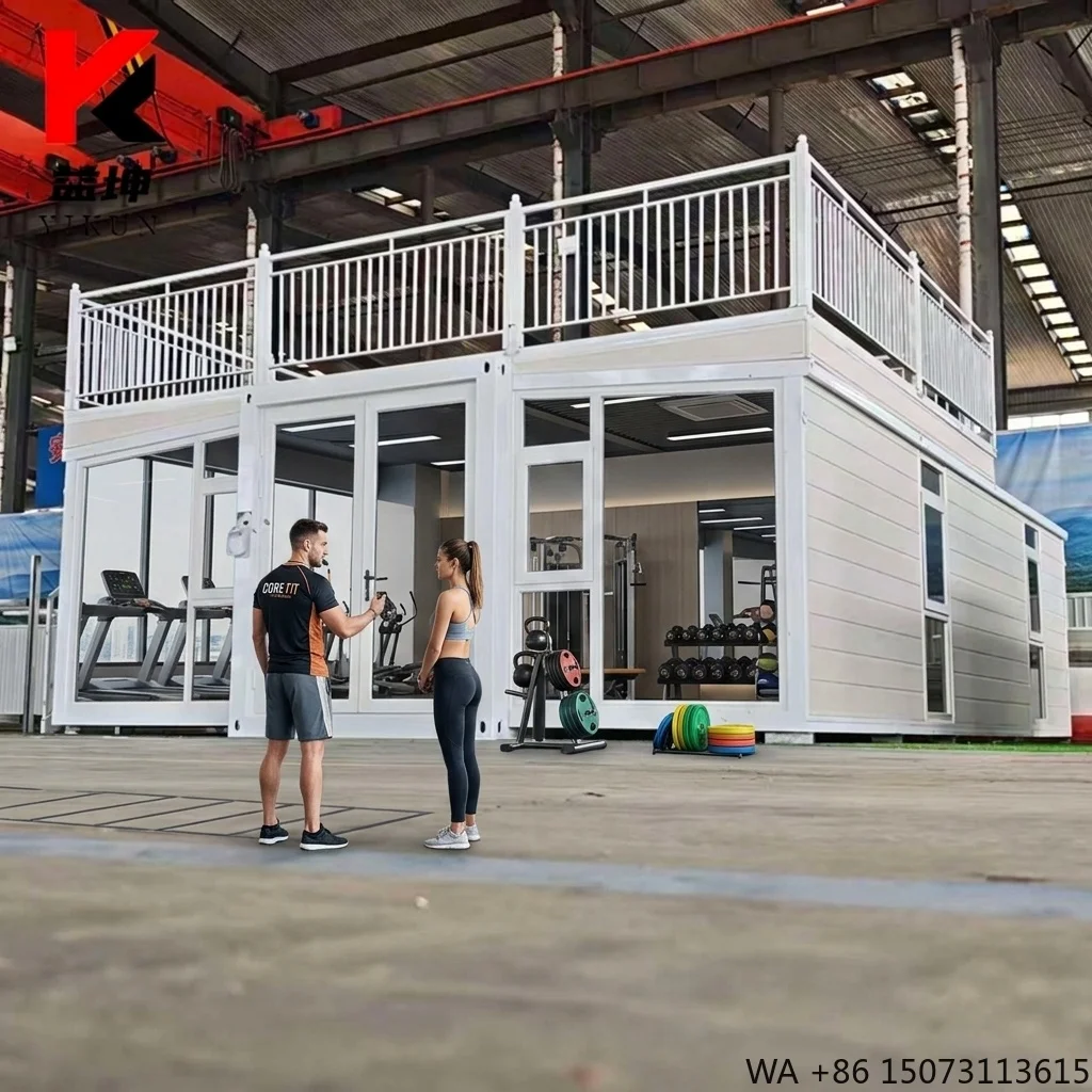 Modern Expandable Folding Container Home 5 Year Warranty As Turnkey Outdoor Gym Solution Office Building Fitness Space