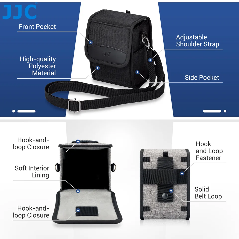 JJC Travel Camera Case Pouch Bag with Strap for Sony A6700 A6000