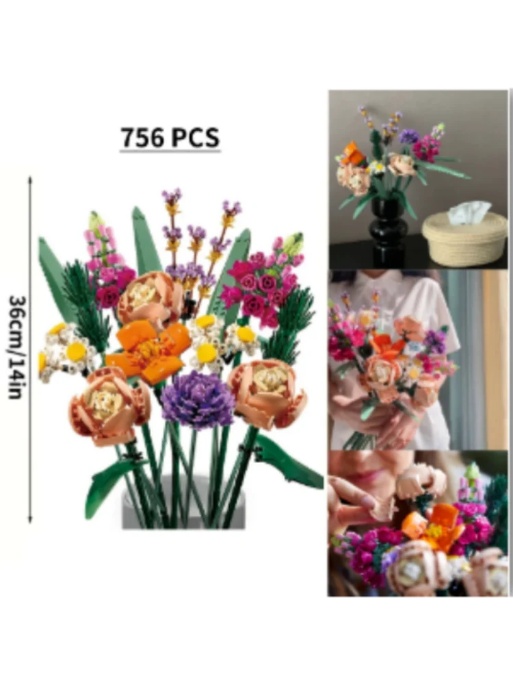 IN stock of bright bouquets DIY10289 house decorations, display items, used to decorate friends with holiday gifts