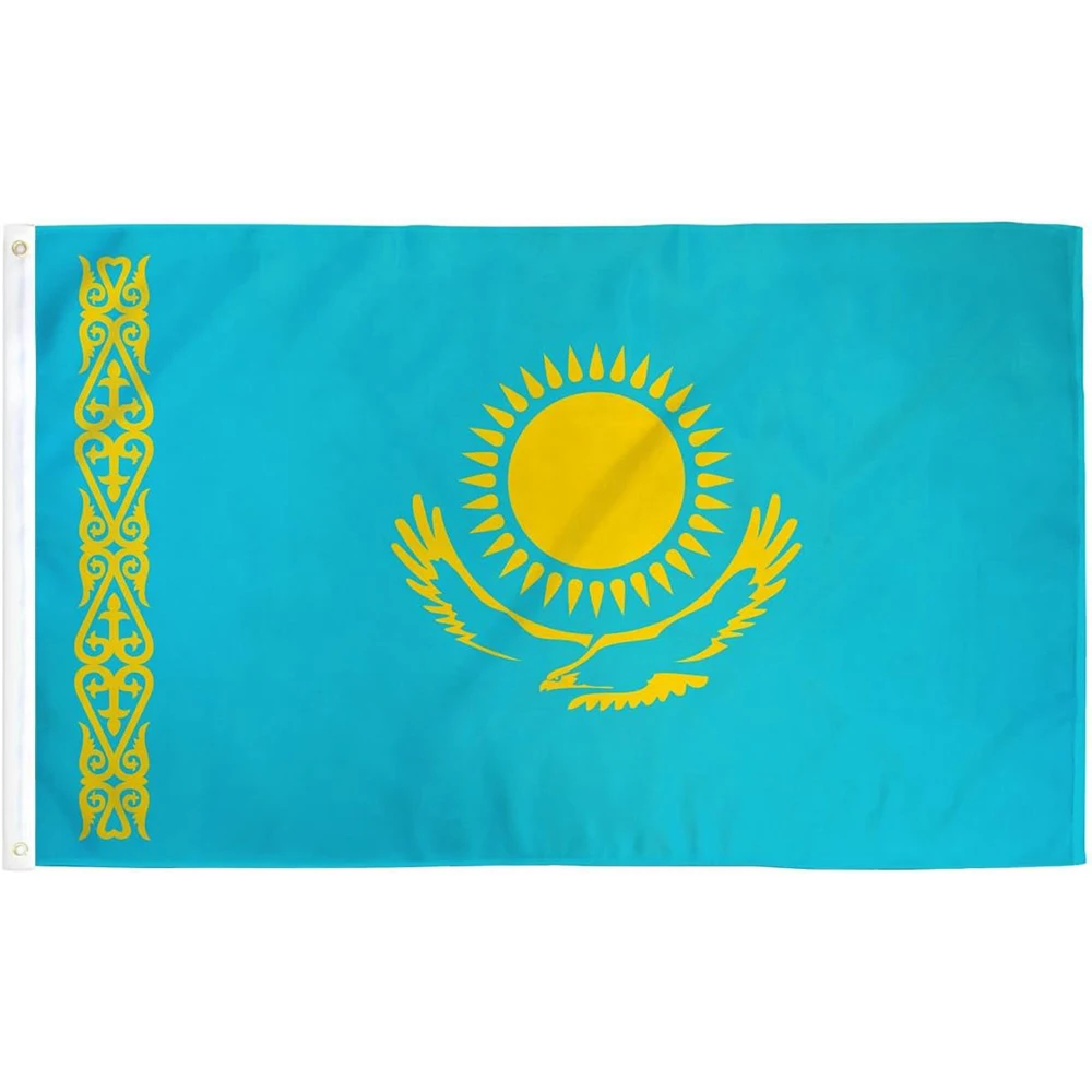 Directly Delivery 100% Polyester Kazakhstan Country Flag