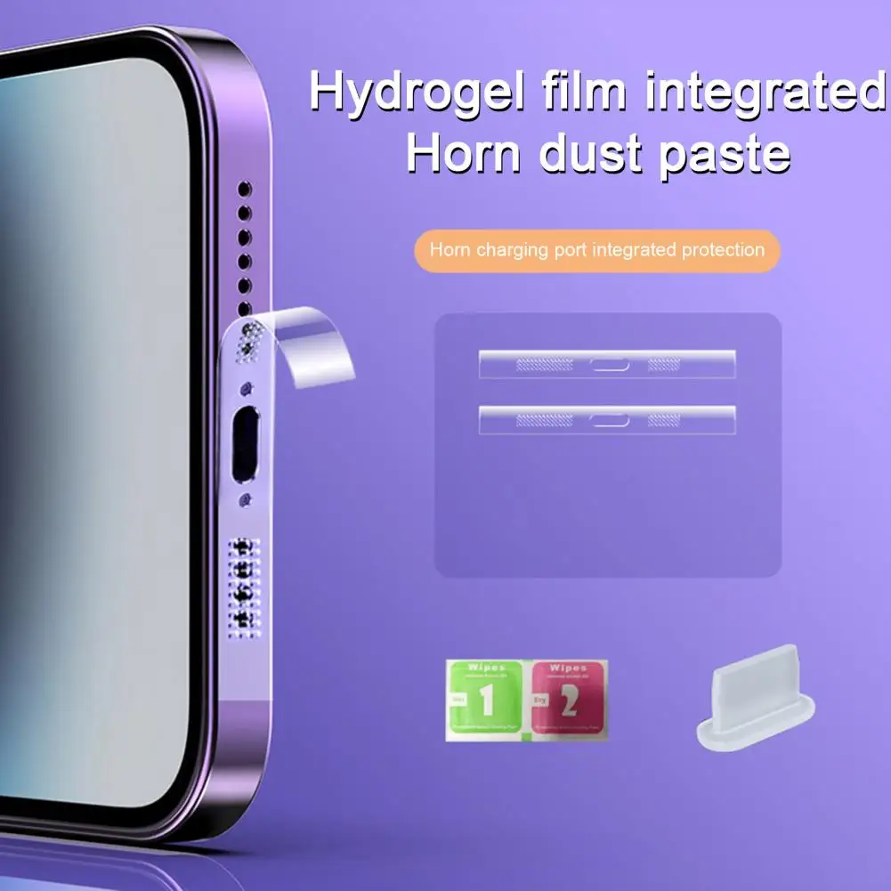 Integrated Protection Phone Jack Protector Adhesive Sticker Anti-Dust Eco-friendly Mobile Phone Integrated Dust Stickers