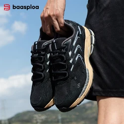 Baasploa Herren Sportschuhe Komfort leichte Laufschuhe für Herren klassische Mesh atmungsaktive Casual Sneakers männliche Schnürung