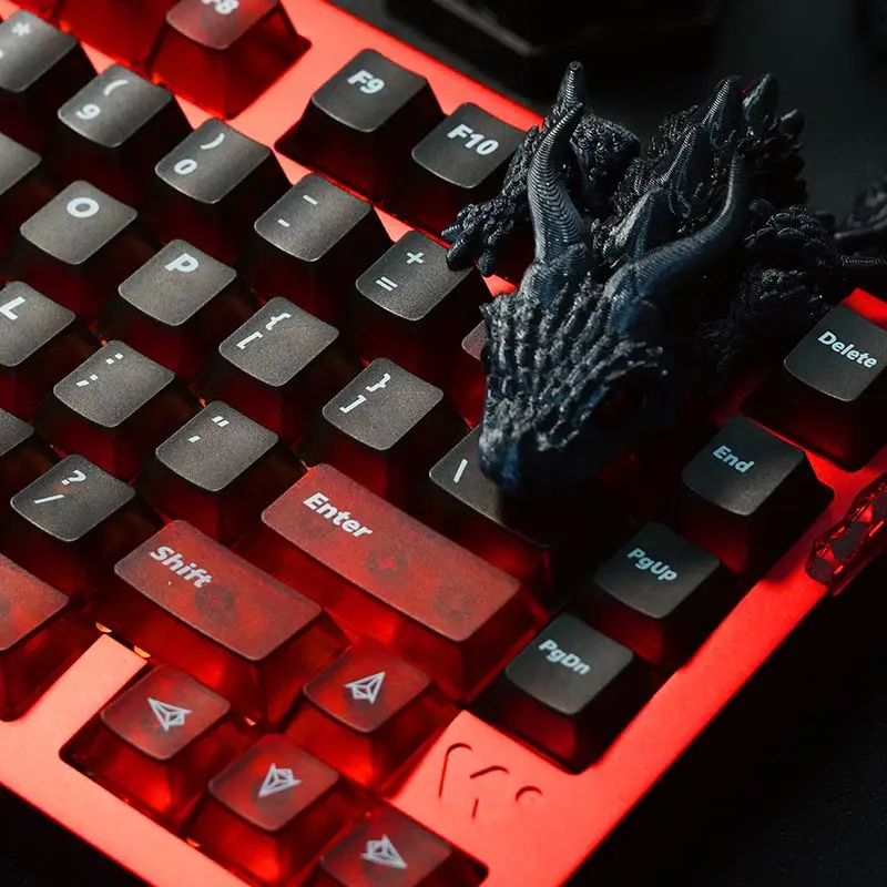 120 KEYS Matte Fog Transparent PC Gradient Transparent Keycap Mechanical Keyboard Suitable for CHREEY Height 61/68/75/87/98/108