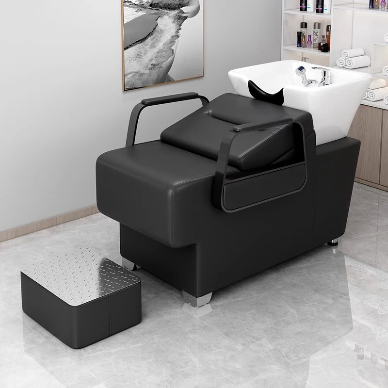 

Space Saving Elegant Salon Chairs Aesthetic Luxury Shampoo Chairs Lavatesta Parrucchiere Professiona Poltrona Salon Furniture