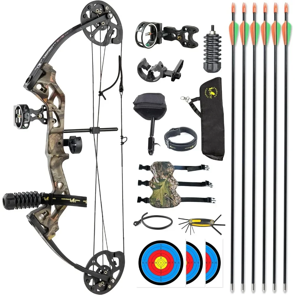 

Archery Compound Bow, Compound Bow and Arrow for Youth, Beginner, Adults, Compound Bow Set with Archery Hunting Equipment