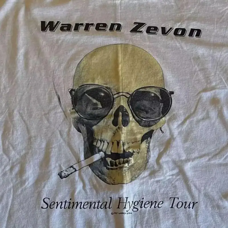 Sentimental Hygiene Tour Warren Zevon Men T Shirt S 5Xl