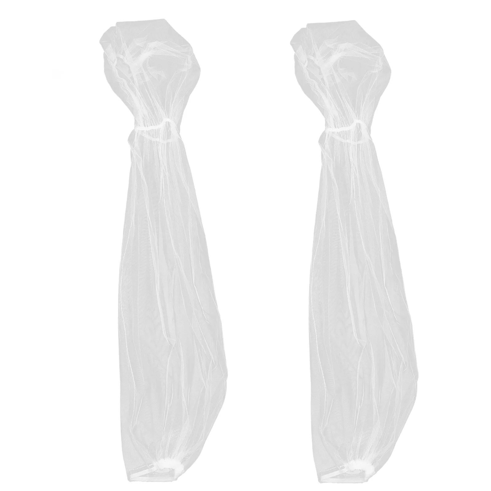 

Аксессуары для невесты, сетчатые рукава, белые дышащие солнцезащитные рукава, легкие для свадебного платья, белое платье с пышными рукавами