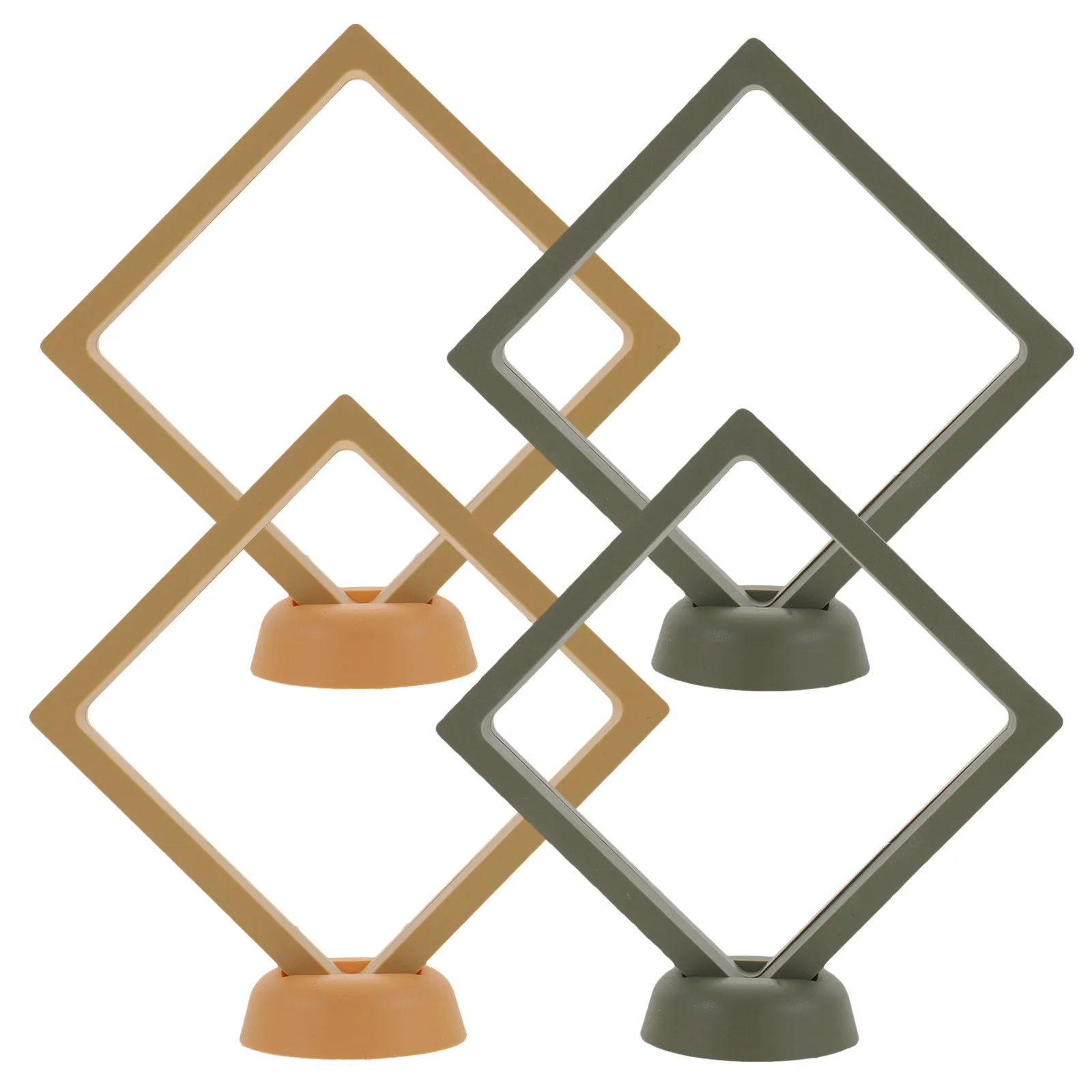 

4Pcs 3D Case Transparent Premium Acrylic Jewelry Holder for Rings Bracelets Pendants Space Saving Dresser