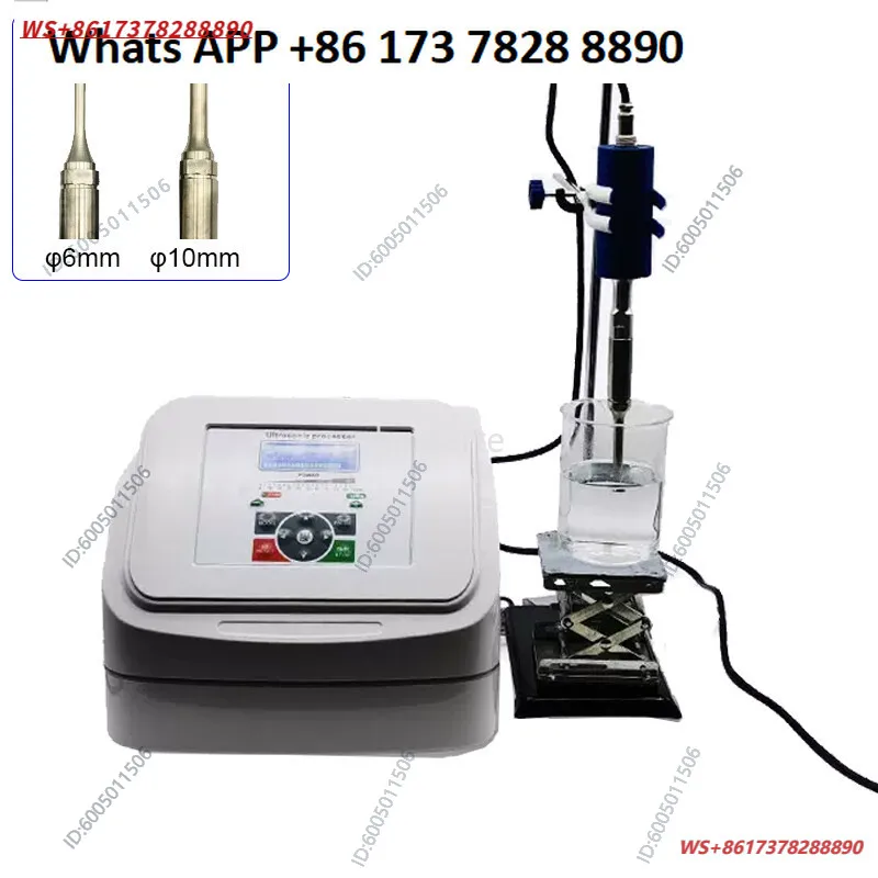 Lab Digital Handheld Ultrasonic Homogenizer Sonicator Cell Disruptor Mixer 800W