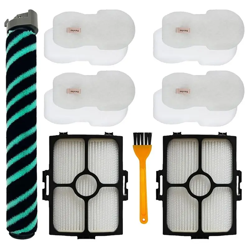 AEE8-Main Brush HEPA Filter Kit Replacement For Shark HZ4002 Corded Stick Vacuum Cleaner Parts Foam&Felt Filters