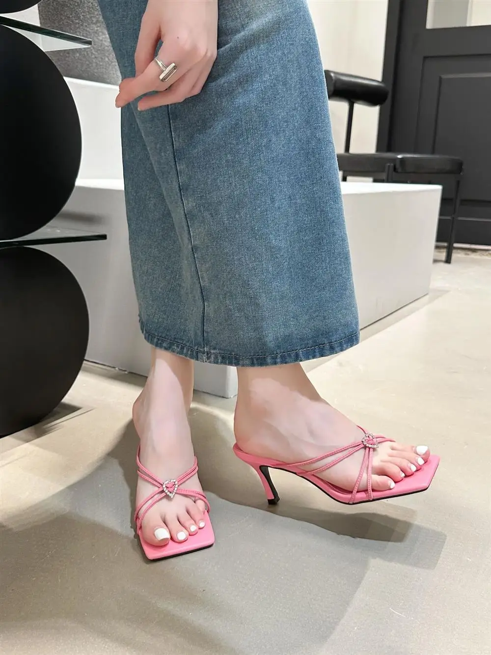 New  Woman Summer Sandals Flat Shoes Lace Up Women Beach Slides Footwear Flip Flops Open Toe Sandals Sandalias Mujer