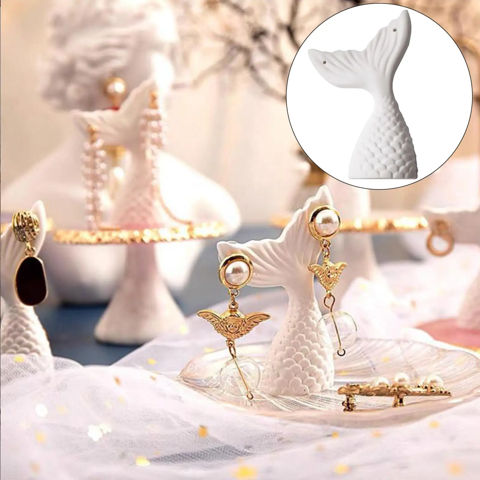 Earrings Display Stand Shooting Props Storage Personality Jewelry Shelf for Ear Clips Dangling Earrings Ear Stud
