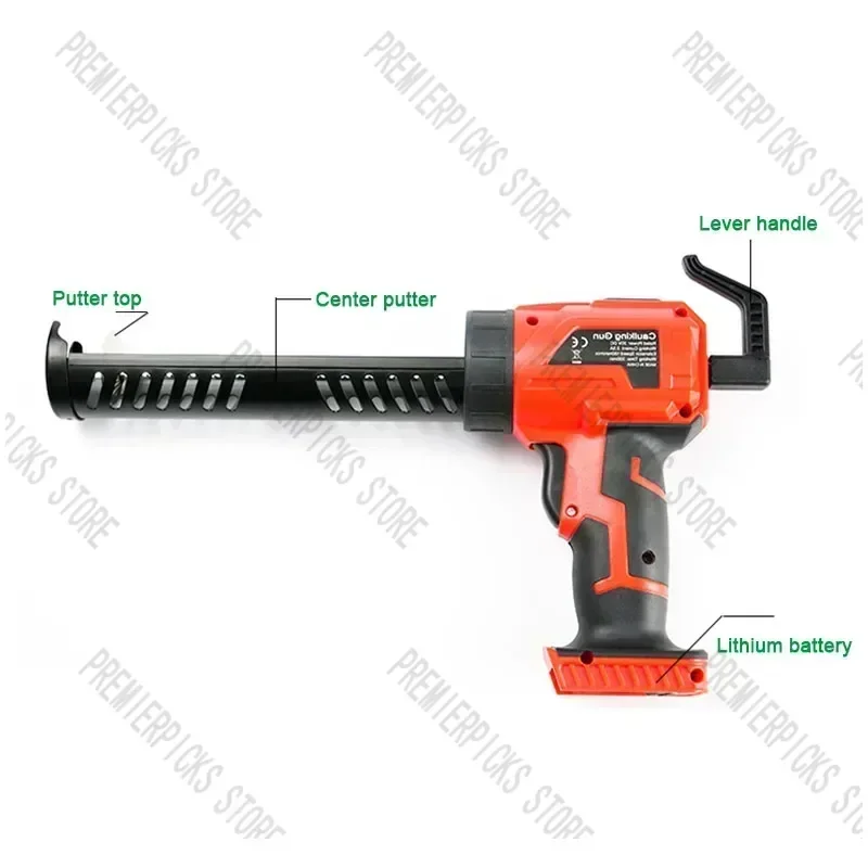 Multi-function Wireless Caulking Gun Heat Hot Melt 7000RPM Electric Pressure Glue Sewing Seams Sealant   with Battery