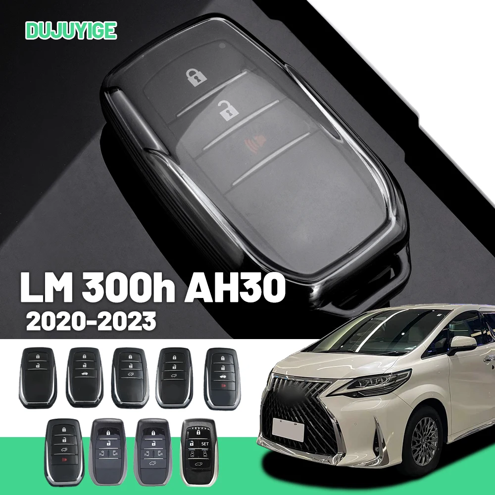 

Clear TPU Car Key Case For Lexus LM 300h AH30 2020-2023 Key Fob Cover Protector Shell Auto Accessories 2021 2022