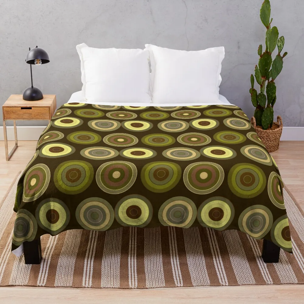 

circles pattern abstract background Throw Blanket Breathable Lightweight Blanket for Adults Kids