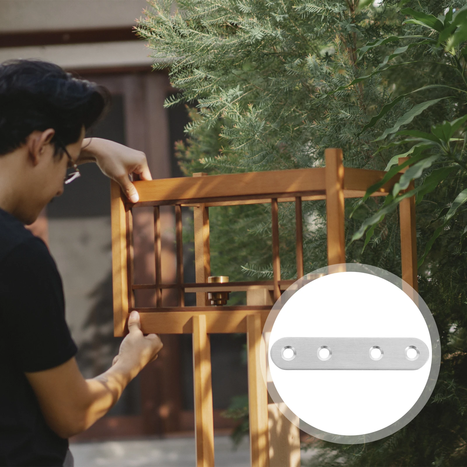 

L Shape Stainless Steel Corner Brackets 75x17x1.8mm Flat Straight Furniture Fixing Sheets Wardrobes Bookshelves Shoe