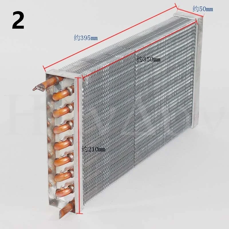 Refrigerator cold evaporator copper tube aluminum fin freezer condenser display cabinet radiator