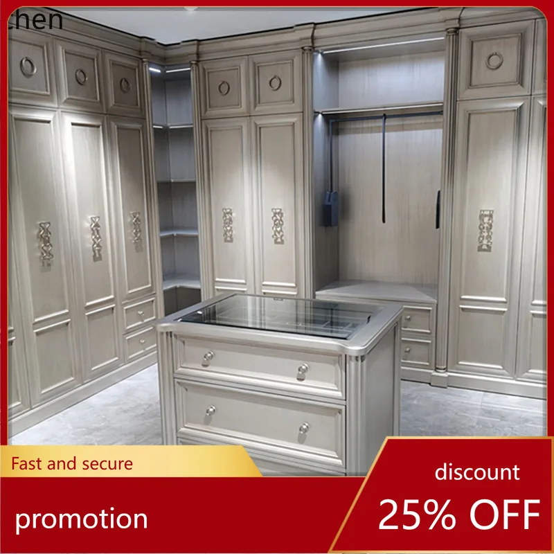 

YFY Cloakroom All Solid Wood Island Cabinet Living Room Decoration Storage Cabinet