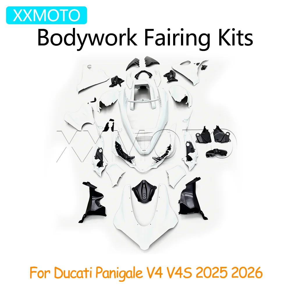 

For Ducati Panigale V4 V4S 2025 2026 Motorcycle Unpainted Full Fairing Injection Bodywork Kit Cowl Panel Cover