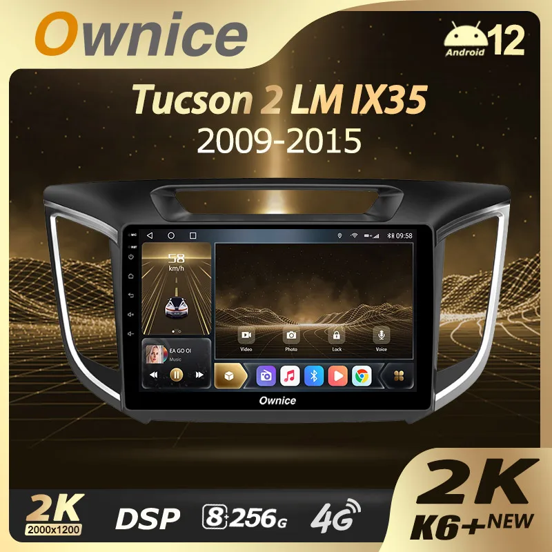 Ownice K6+ 2K For Hyundai Creta IX25 2015 - 2019 Car Radio Navigation Video Stereo Multimedia Player GPS Android 12 No 2 din dvd