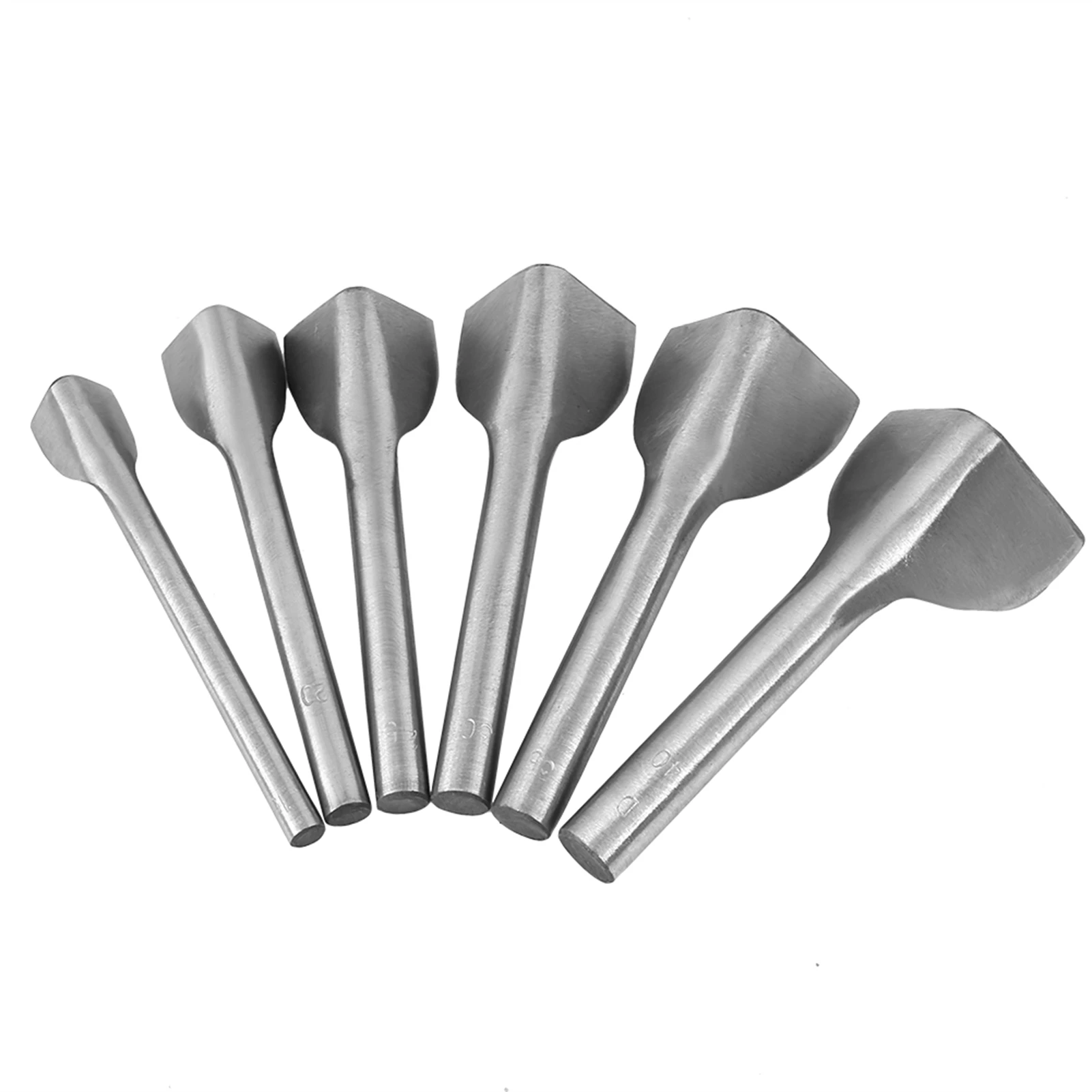 Leather Punch Set V Shape Cutter for Leather Craft Made of  Steel with Semicircle Diameter Mark on Handle for Wallet Belt