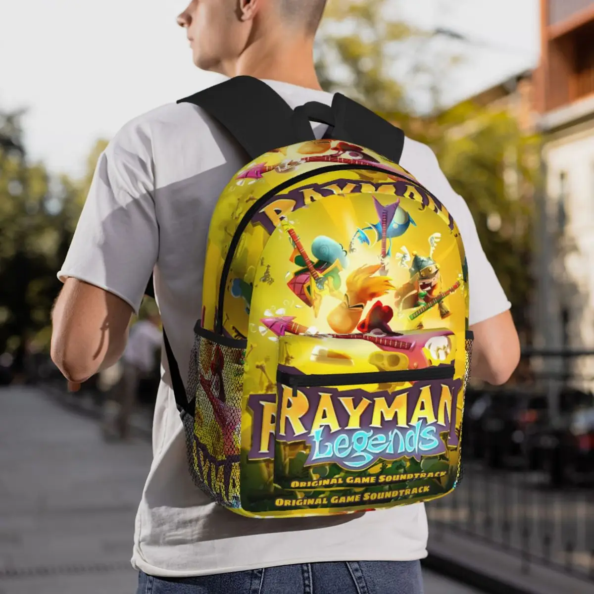 حقيبة ظهر للطلاب من ألعاب الرسوم المتحركة Rayman Legends حقيبة مدرسية للمشي لمسافات طويلة والسفر حقيبة نهارية للأولاد والبنات حقيبة كتب عصرية حقائب كتف