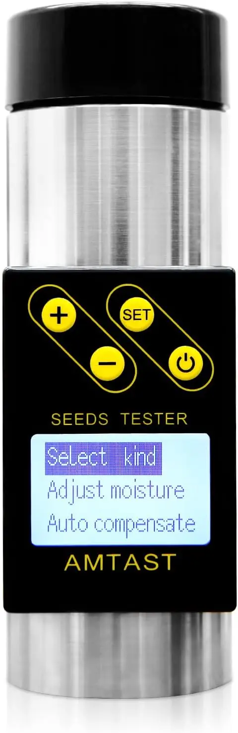 

Grain Moisture Meter Smart Grains Moisture Tester for 18 Seeds Moisture Testing Wheat Maize Soybean Rice Peanut Coffee Bean