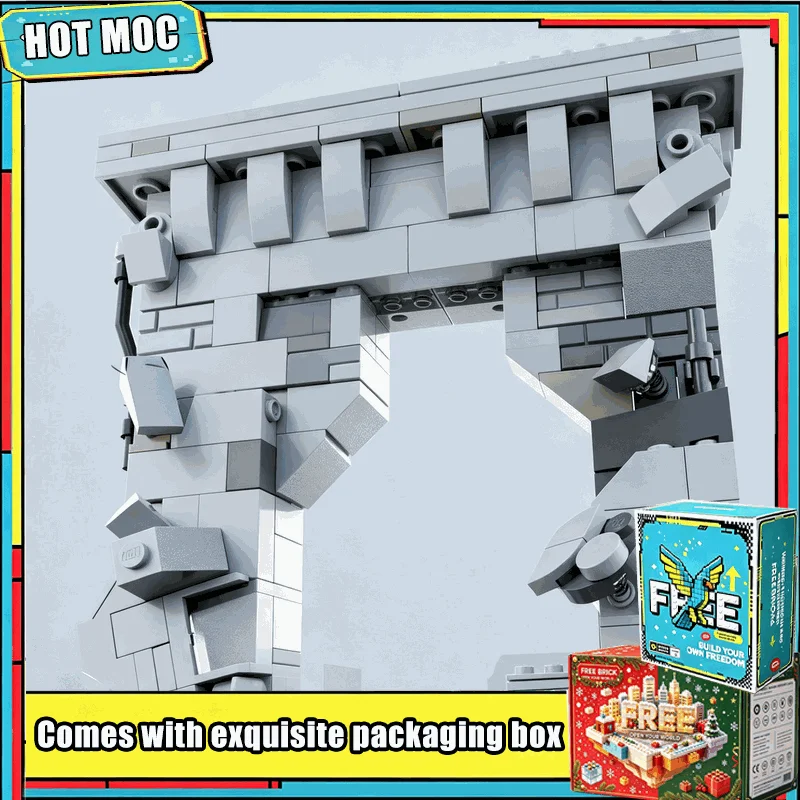 313PCS Super Hero Battle Scene Diorama Model MOC Building Blocks Set Dynamic Action Figure Display DIY Assembly Creative Gifts