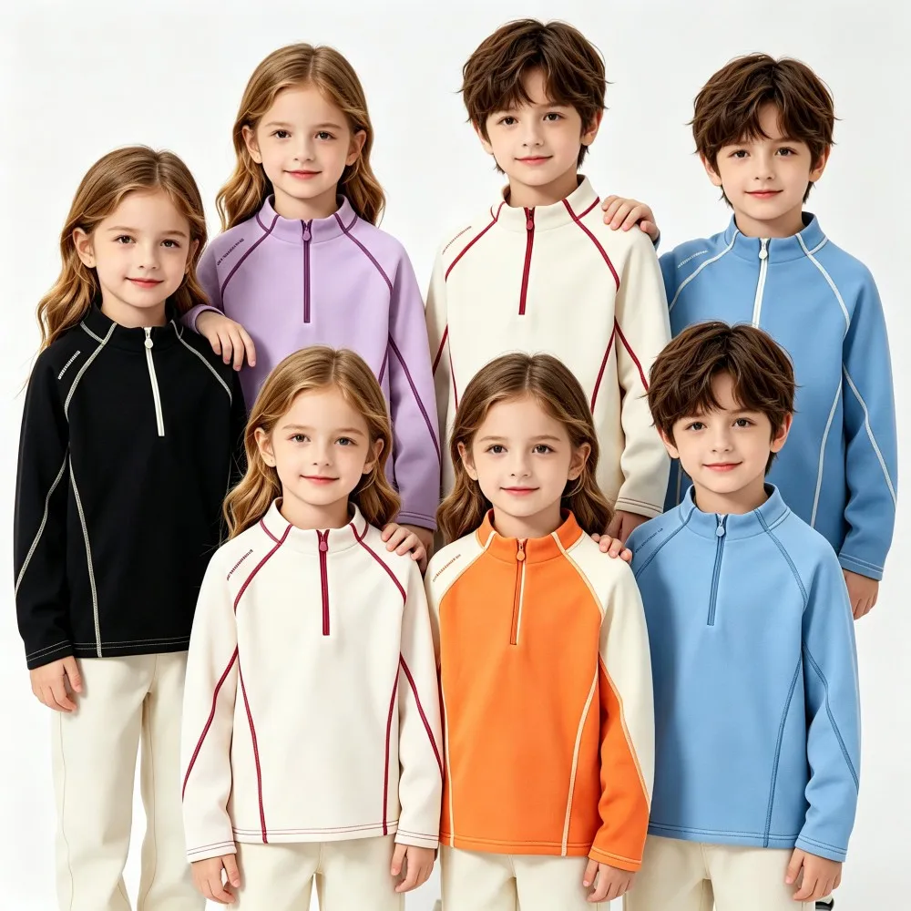 Plush Winter Boys Sweatshirts Toddler Girls Sweatshirts Warm Korean Casual Clothes Kid Outerwear Teen 5 6 8 10 12 14 15 16 Years