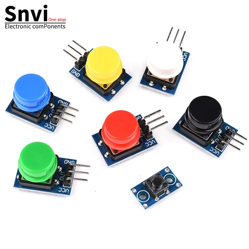 Snvi 1pcs/lot Large Button Module Key Module Touch Capped Button Module High Level Output For Arduino