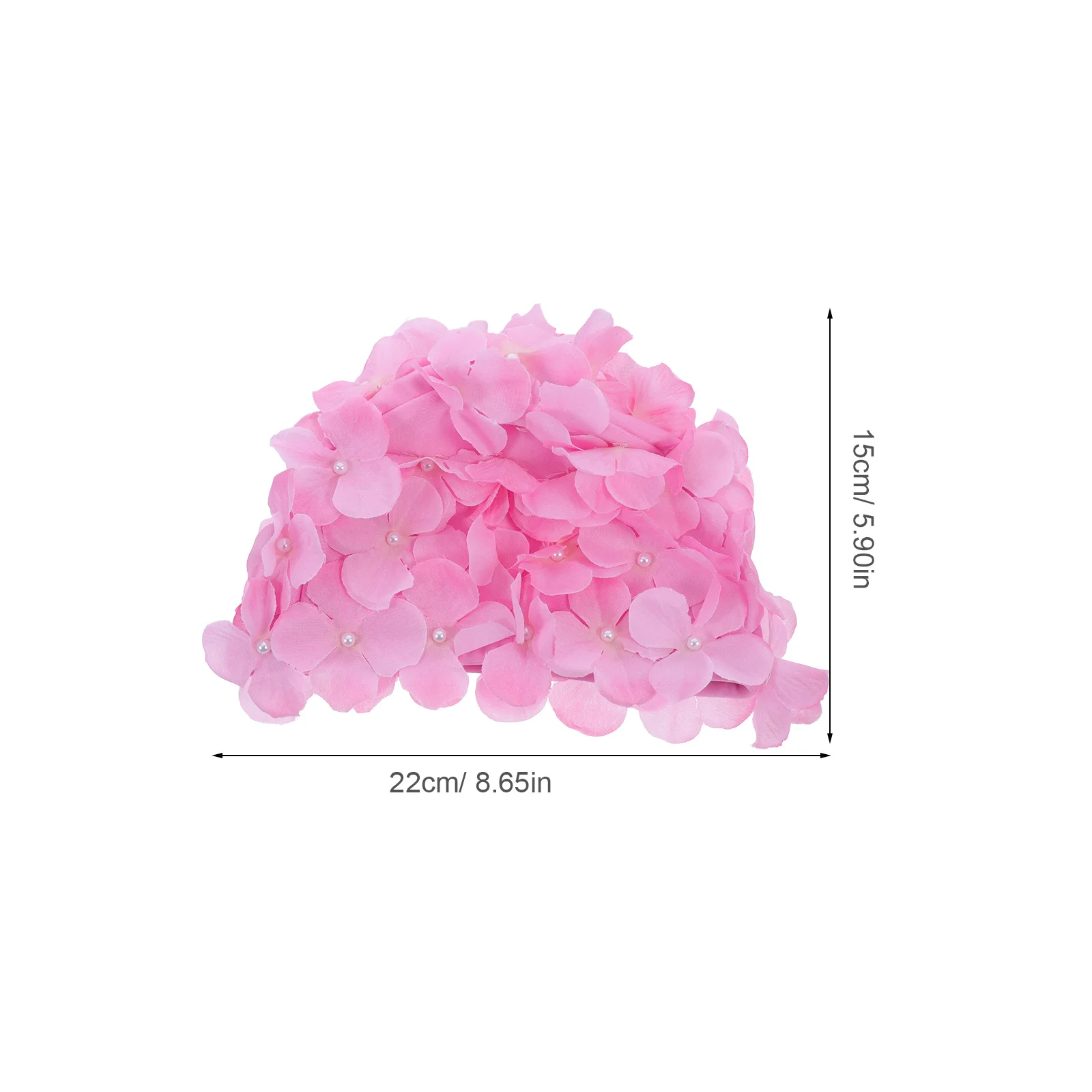 المرأة ثلاثية الأبعاد الأزهار البتلة قبعة السباحة أنيق قابلة لإعادة الاستخدام قبعة السباحة نسيج ناعم للحماية من المياه الشمس المضادة للانزلاق صالح حمام استخدام الحجم