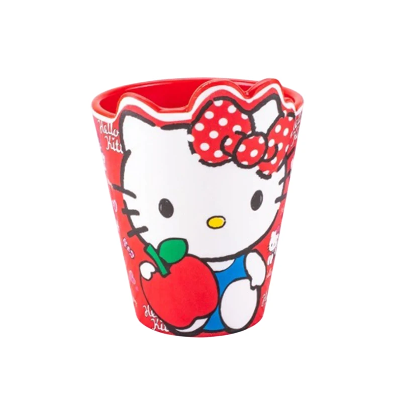 かわいいハローキティマウスウォッシュカップ歯シリンダーカップル歯ブラシカッププラスチック家庭用カップ私の漫画ミルク飲料カップ
