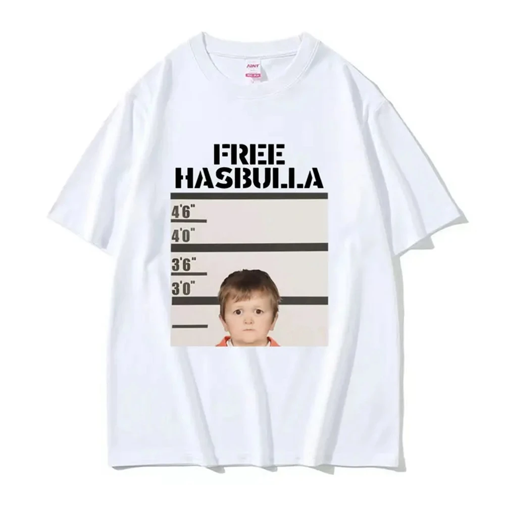 Funny Hasbulla Meme Graphic T Shirt for Men Women Fashion Oversized Tee Shirt Male Cotton Short Sleeve T-shirt Streetwear 70280