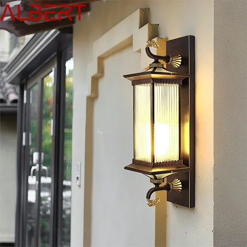 ALBERT Contemporary LED Outdoor Wall Lamps Electric Simplicity Waterproof Balcony Hallway Courtyard Villa Gate Hotel