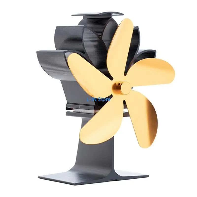 5 stove fan Home Fireplace Fan Efficient Heat Distribution SF501G