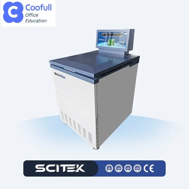 6x500ml High-Speed Floor-Standing Laboratory Centrifuge 25000r/min Intelligent Instrument for Quick Pin Sample Analysis