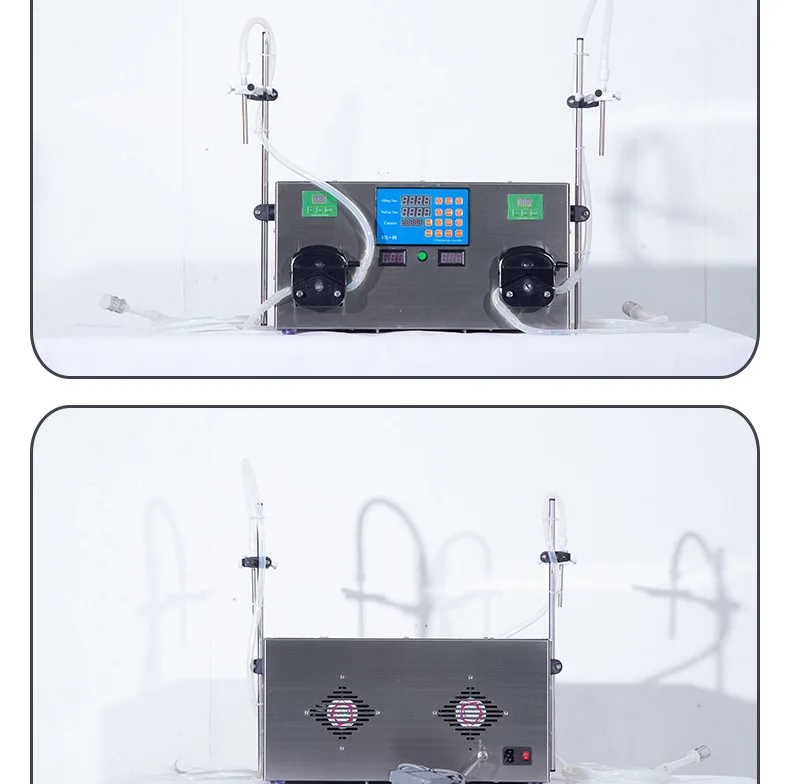 New Semi Automatic Peristaltic Pump Separately Controllable Perfume Soap Solution Juice Honey Mineral Water  Filling Machine
