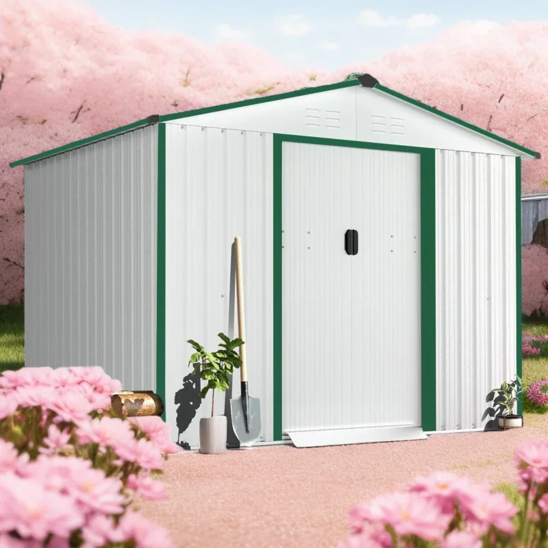 Outdoor tool room Garden courtyard Sub-outdoor storage room Simple sundries combination house Terrace Iron activity board room