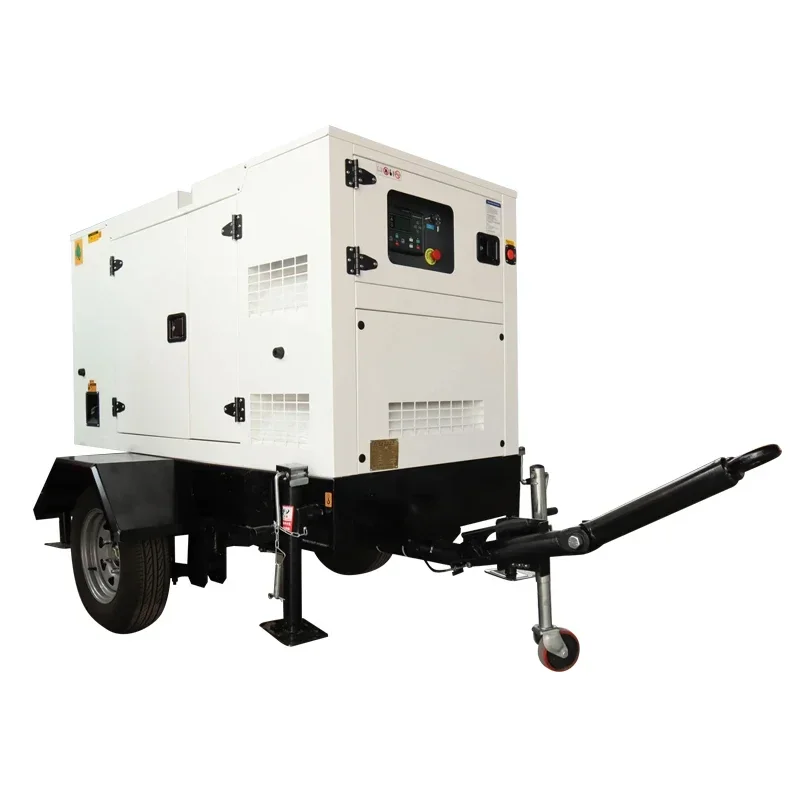 generator diesel 20kw 30kw mobile trailer silent powered with perkin diesel generator 30kva