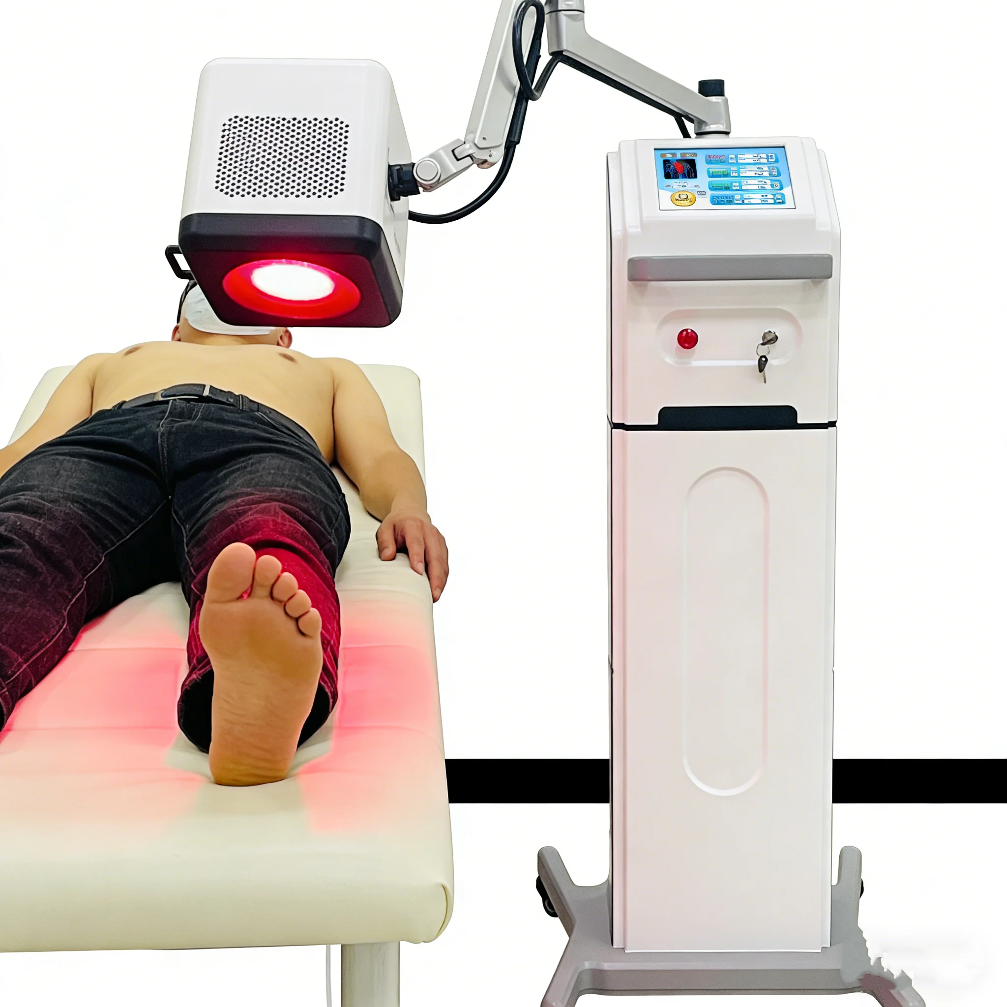 2026 Leistungsstarke Lasermaschine 10W 90W Klasse 4 Laser Infrarot Blaulicht für Physiotherapie Rückenschmerzen Physiotherapie-Disk für Krankenhäuser