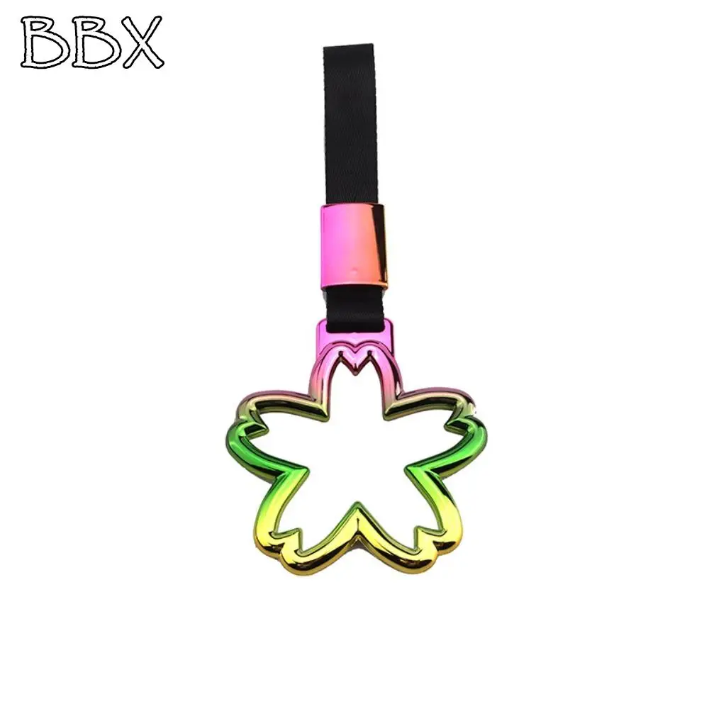 Colorful Car Traction Strap Heart JDM Train Bus Hand Strap Styling Drift Charm Strap Car Accessories