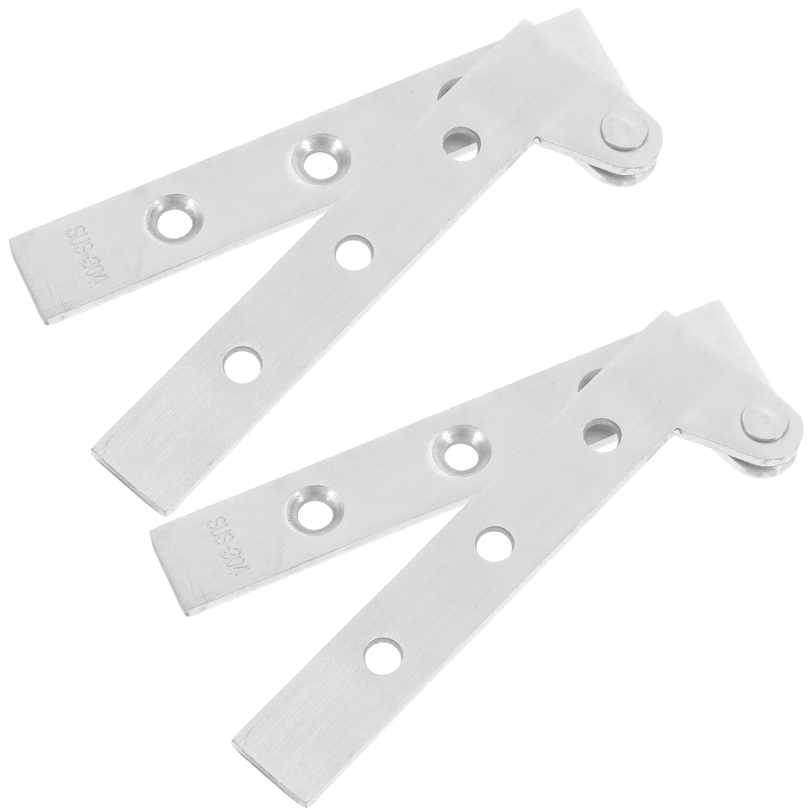 

4 Pcs Hinge Folding Door Hinges Concealed Shaft Vintage Decorative Stainless Farm Gate Pivot