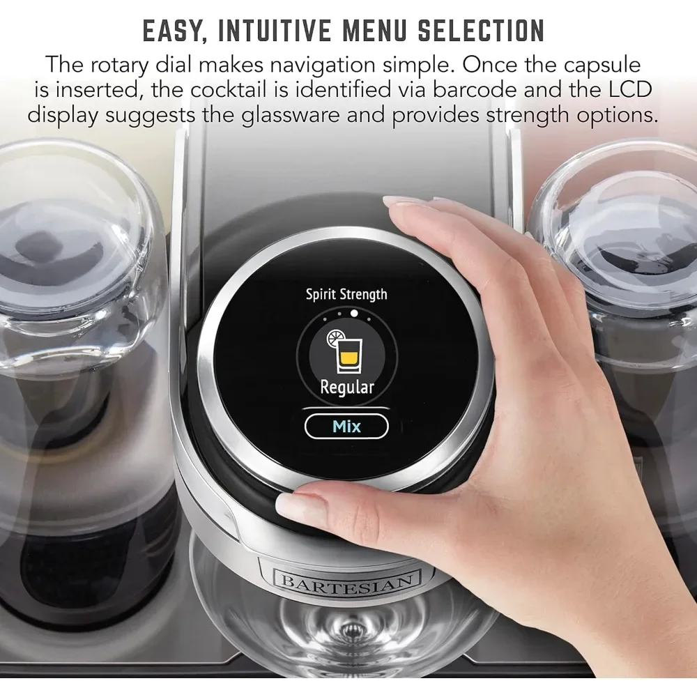 전문 칵테일 머신, 프리미엄 유리병 5개, 55306