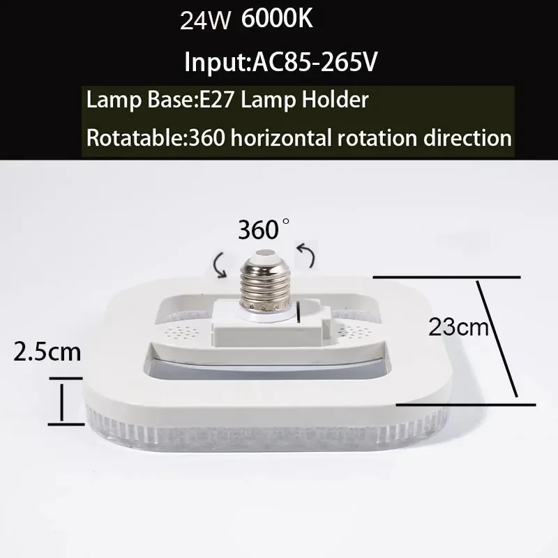 E27 Ceiling LED Lamp Bulb 18W 24W AC85-265V 6000K Super-bright Chandelier Home Decor Lighting