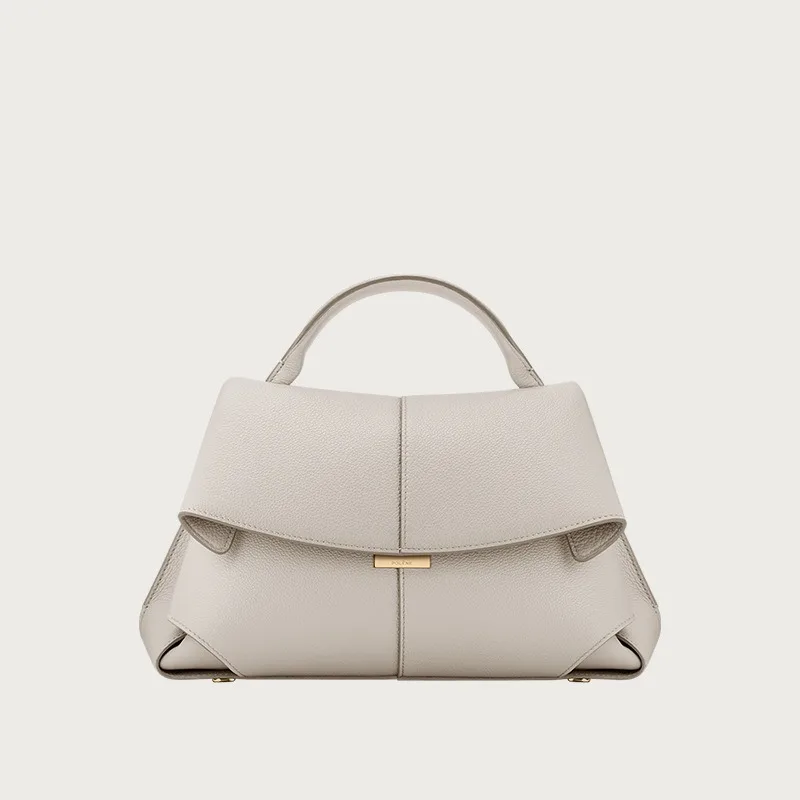 

Smile bag i, fashionable retro leather pleated handbag, single shoulder crossbody women's bag